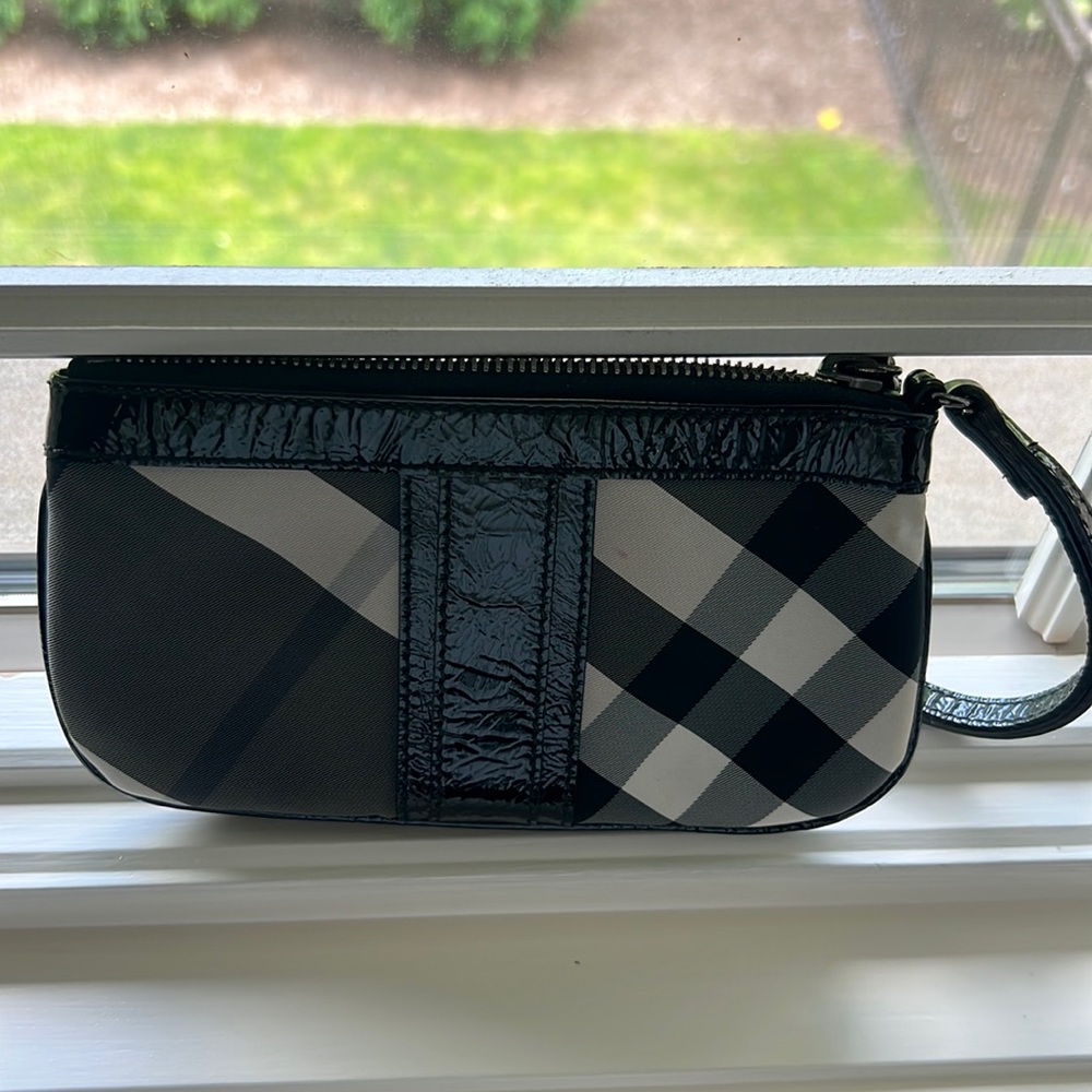 Burberry tartan wristlet